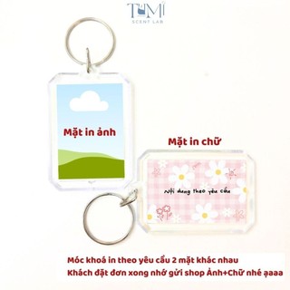 [IN THEO YÊU CẦU] Móc Khoá Thông Điệp In 2 Mặt Theo Yêu Cầu, Móc Khoá In Ảnh Kèm Lời Nhắn - chit