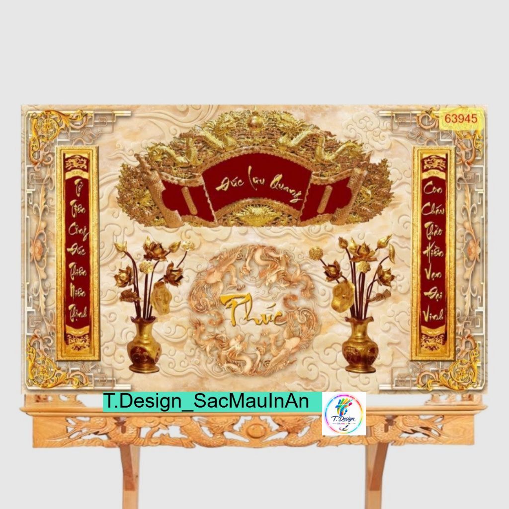 Decal Dán Phòng Thờ - Cuốn Thư Câu Đối - Trang Trí Bàn Thờ Gia Tiên Đẹp, Ý Nghĩa