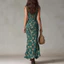 2026 Bohemian Retro Xù Không Tay Sling Cao Khe Đầm 6.2