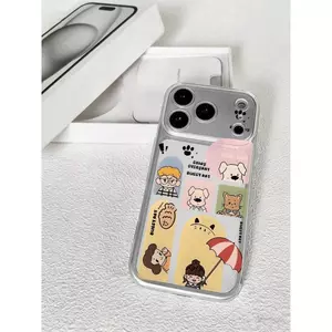 Dễ thương cắt dán Thích hợp iPhone1716P trường hợp điện thoại dt dán động 151314 mềm 12
