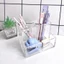 Acrylic Trong Suốt Ba Lưới Đựng Bút Sinh Viên Để Bàn Hộp Bảo Quản Phong Cách Bàn Làm Việc Chuyển Đổi Đơn Giản Đựng Bút Con lắc 5.31 WOIL