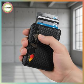 SAFENH RFID Bloing Ví Nhôm, Khe Da, Hộp Đựng Thẻ Nam VN