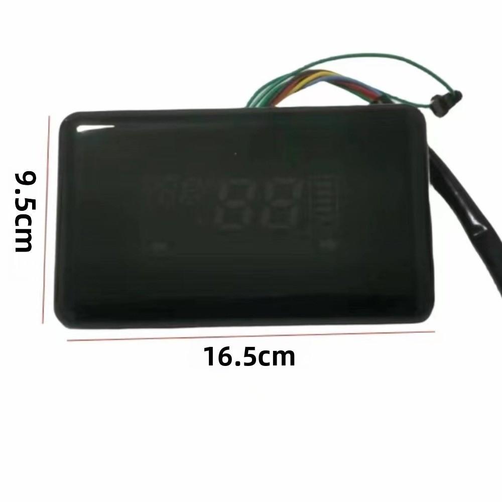 Màn hình đồng hồ tốc độ YRBWD, Màn hình LED xe điện kỹ thuật số 48V 60V 72V, Bảng điều khiển dụng cụ nhựa đa năng chống nước sáng tạo