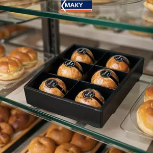 MAKY 200 CÁI Handmade Thank You Stiers Pudding Nướng Puff Thiết kế để gói quà Đánh giá cao Ghi chú Niêm phong trang trí VN