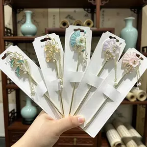 WHX-New Phong Cách Trung Hoa Kẹp Tóc Cổ Kẹp Tóc Nữ Cao Cấp Kẹp Tóc Kẹp Tóc Phong Cách Trung Hoa Kẹp Tóc Mũ Đội Đầu
