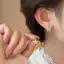Bông tai nữ đa năng hình ngôi sao vàng thời trang phong cách Hàn Quốc