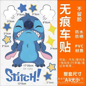 Stitch Nhãn dán độc đáo Nhãn dán xe điện Nhãn dán chống nước trang trí Xe điện Nhãn dán xe máy độc đáo