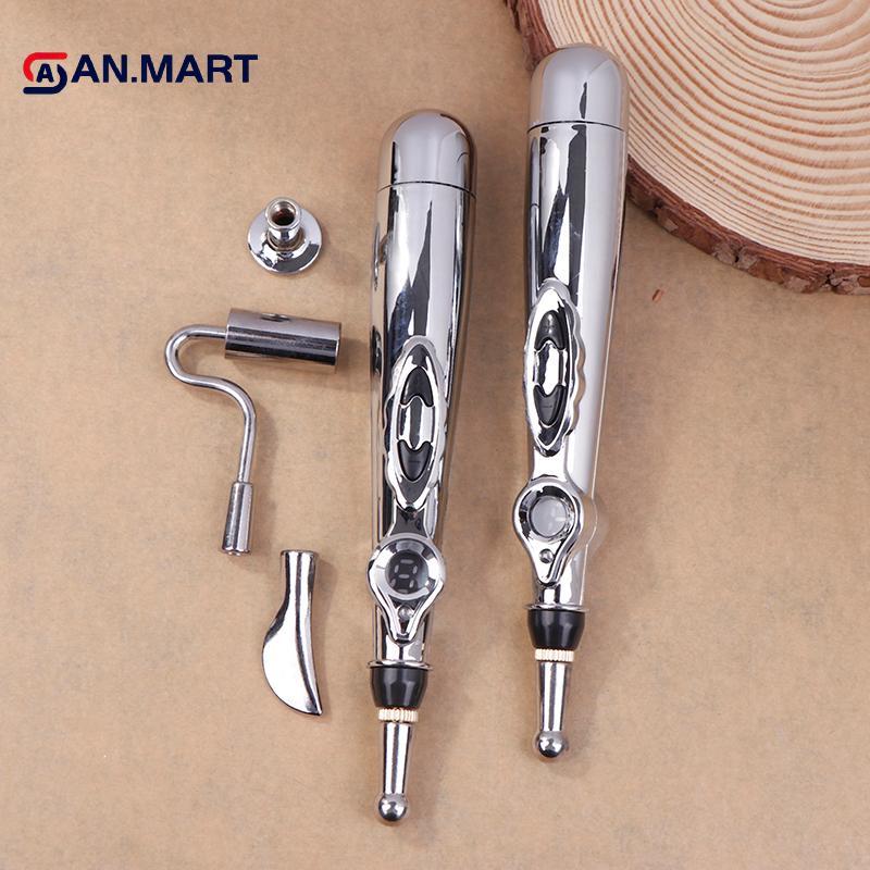 AN.MART 2/5 Đầu Bút Châm Cứu Điện, Massage Kinh Tuyến, Giảm Đau, Bút Massage