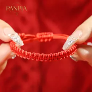 PNPIA- 1 Vòng Tay Bện Dây Đỏ Đơn Giản Luy Kabbalah Vòng Tay Bảo Vệ Tốt Lu Cho Thành Công Bùa Trang Trí Trang Sức