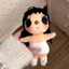 PS1 Wuahwat YUY Plushie Nhật Bản Kawaii Cơ Bản Màu Trắng Sling Trang Phục Sang Trọng Túi Búp Bê Charm SP1