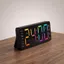 Đồng hồ kỹ thuật số lớn DONOVANQQ, Màu RGB Điều chỉnh độ sáng Đồng hồ để bàn kỹ thuật số, Hẹn giờ hiển thị LED trang trí Định dạng 12 / 24H Đồng hồ điện tử LED Phòng ngủ