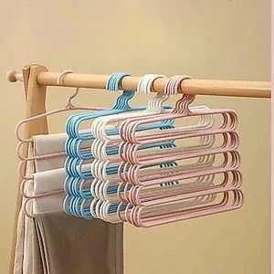 Móc Treo Quần Áo 5 Tầng Thông Minh – Móc Treo Đa Năng Tiết Kiệm Không Gian, Nhựa Cao Cấp Chống Trượt
