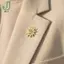 Huy hiệu Trâm cài mặt trời dành cho nữ bằng thép không gỉ Lapel Pin Bộ đồ trang trí Thiết kế phụ kiện Bapa hợp thời trang