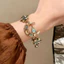 Phong Cách Cung Điện Retro Vòng Tay Lưỡi Liềm Nữ Bohemian Phong Cách Dân Tộc Đá Quý Vòng Tay Thiết Kế Cổ Vòng Tay Phù Hợp Với Hợp Thời Trang
