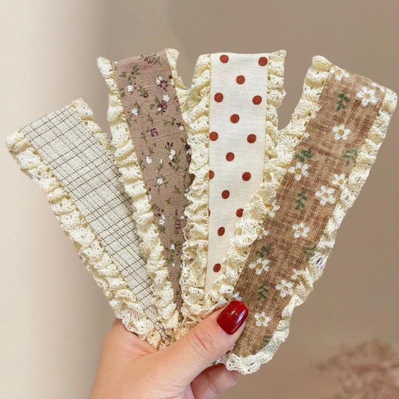 Băng Đô Miếng Dán Tóc Velcro Magic Dán Hoa Dễ Thương Thời Trang Hàn Quốc - Phụ Kiện Tóc