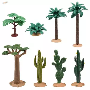 Cây xương rồng nhân tạo ZENZON, Mô hình cây nhân tạo dễ thương bằng nhựa, Cây giả thực tế Đồ thủ công DIY Mô phỏng Nhà búp bê xương rồng