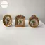 Hodou Sáng Tạo Vintage Vàng Nhựa Khung Hình Hiển Thị Giá Đỡ Để Bàn Trang Trí Tường Hình Bầu Dục Khung Ảnh Nhỏ Retro Treo Khung VN