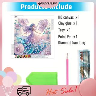 [goddess2.vn] Fairy Beauty Hình đặc biệt 5D DIY Bộ dụng cụ vẽ tranh kim cương khoan một phần dành cho người lớn Trang trí tường nhà Tranh chấm kim cương 30x30cm