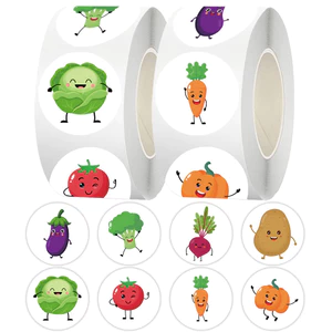 500 Miếng Dán Cuộn Rau Dán Cuộn Cuộn Dán Sổ Tay Chất Liệu Tự Làm Niêm Phong Dán Bao Bì Cắt Phim Băng 6.7