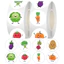 500 Miếng Dán Cuộn Rau Dán Cuộn Cuộn Dán Sổ Tay Chất Liệu Tự Làm Niêm Phong Dán Bao Bì Cắt Phim Băng 6.7