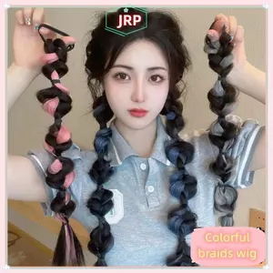 JRP Thời Trang Đuôi Ngựa Tóc Giả Phong Cách Hàn Quốc Nhiều Màu Sắc Bím Tóc Giả Nữ Cao Đuôi Ngựa Tóc Giả Phụ Kiện Tóc JRP