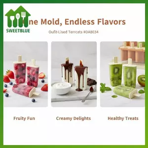 SWEET 8 Khoang Dễ Dàng Phát Hành Khuôn Đá PP Có Thể Tái Sử Dụng Khay Popsicle Với Sti Tự Chế Điều Trị Bánh Nhà Bếp Đảng Essentials n