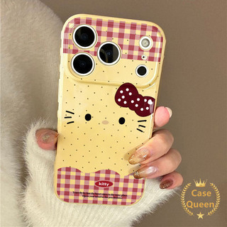 Cho iPhone 17 16 15 14 11 13 12 Pro Max Air XR X XS Max 7 8 16 Plus SE Màu Trơn Chấm Bi Kẻ Sọc Hoạt Hình Kitty Mèo Nơ Bong Bóng Trái Tim
