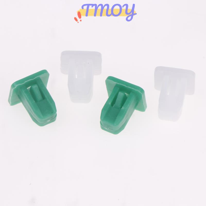 TMOY 50 / 100 Chiếc Màu Trắng Vuông Tự Động Chốt Ốp Lưng Tự Động Chốt Đinh Tán Giữ Kẹp Đẩy Nắp Động Cơ Fender Cửa Xe Viền Bảng Kẹp TMOY