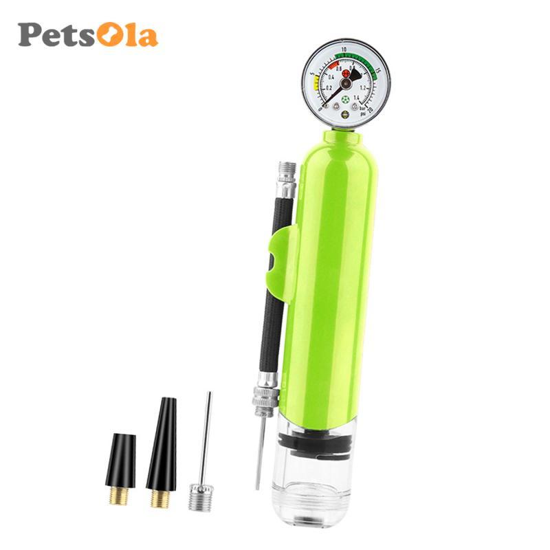 [PETSOLA] Bóng Rổ Bơm Không Khí Bơm Bóng Đồng Hồ Đo Áp Suất Bóng Đá Bơm Xe Đạp Lốp Bơm Di Động Chống Mưa Chống Thấm Nước Thích Hợp Cho Đồ Thể Thao Quà Tặng Tặng Tặng