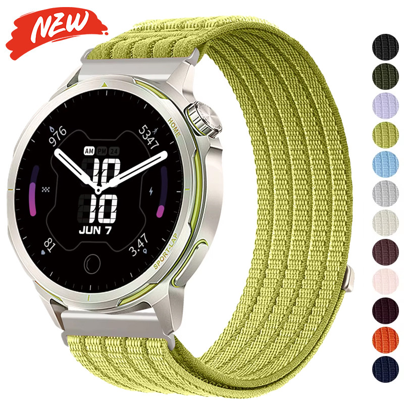 Dây đeo Nylon 18mm 20mm 22mm cho Huawei GT6 / 5 / 4 Pro 46mm có thể điều chỉnh dây đeo cho Samsung Galaxy Watch 7 6 5 4 40mm 44mm vòng tay