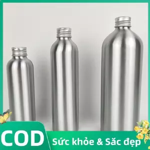 Trong kho 30ml-250ml Bạc nhôm chai với vít cap Nước hoa Mỹ phẩm toner chai nước du lịch Protable bơm lại chai cá tuyết