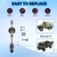 Bộ cầu bánh răng thép trục sau bằng kim loại cho D12 C14 C24 C34 B14 B24 B16 B36 1 / 16 RC Xe nâng cấp các bộ phận