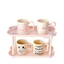 Kệ đựng mỹ phẩm hình trái tim màu pastel để bàn trang điểm khay nước hoa nhựa PP sức chứa lớn decor phòng ngủ xinh gọn