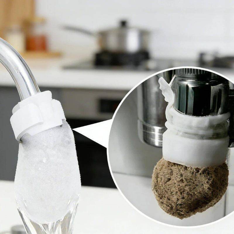 NS Universal Fit Water Tap Filter Splash-Free Cotton Layer Loại bỏ cát để làm sạch Máy nước trong mọi phòng NS