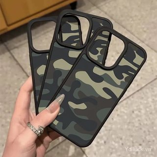 Retro Màu Xám Khối Xanh Cao Cấp Cảm Giác Mờ Kết Cấu Ốp Lưng Điện Thoại Thích Hợp Cho iPhone 17promax 11pro 12 15 16plus 17pro 14pro 16promax Ốp Chống Va Đập