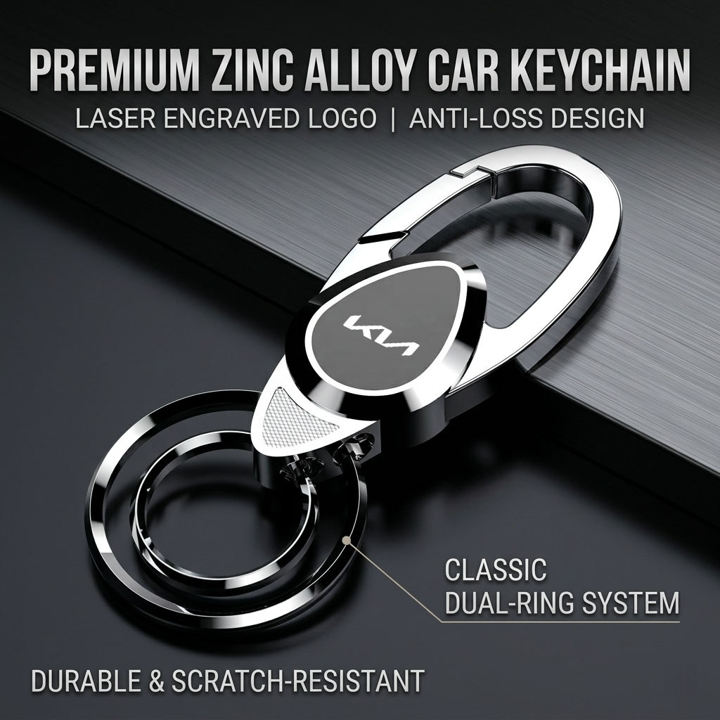 KIA Kn Móc Khóa Kim Loại Xe Thông Tư Đa Năng Chống Mất Móc Khóa Kinh Doanh Cao Cấp Cho Seltos Sportage Sonet Carens Carvinal Forte Cerato Rio Picanto K2 K3 K5