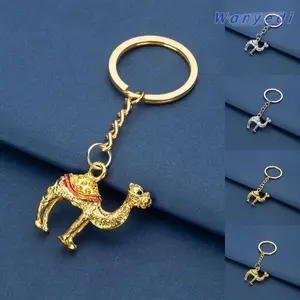 Móc khóa lạc đà hợp kim WANYEDI, Móc khóa lạc đà hợp kim kẽm tinh tế, Túi kim loại đơn giản di động Phụ kiện xe hơi quyến rũ