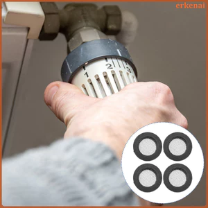 20 Chiếc Lọc Máy Giặt Bồn Rửa Dụng Cụ Lọc Vòi Gioăng Có Vòi Màn Hình 1.90X1.90X0.30CM Đen erkenai