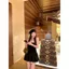 Thiên nga đen thanh lịch < Váy xòe khâu eo hẹp dành cho nữ 2026 Phong cách mới Phiên bản Hàn Quốc Pure Desire Little Black Dress