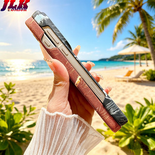 [JLK] Ốp từ tính họa tiết Kevlar bằng sợi Carbon sóng biển sang trọng mùa hè cho OPPO Find X9 Pro X9Pro Ốp lưng cứng điện thoại chống sốc