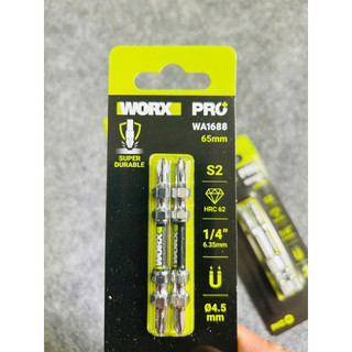 CHÍNH HÃNG Mũi Vít PH2 Thép S2 Siêu Cứng - Cao Cấp WORX WA1688 WA1684 WA1680 WA1690 chân lục giác 6.35mm
