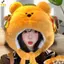 < YEI > 1 Chiếc Mũ Chui Đầu Sang Trọng Mùa Đông Cho Nữ Hamburg Gấu Sang Trọng Mũ Ấm Áp Và Lạnh Bảo Vệ Tai Lei Feng Mũ Mới