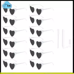 12 Chiếc Kính Mát Hình Trái Tim Bộ Tiệc Kính Trái Tim Vintage Thích Hợp Cho Đám Cưới Và Sinh Nhật