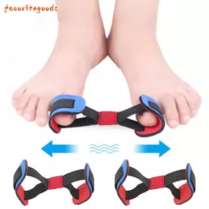 FAVORITEGOODS Bộ tách ngón chân Bunion, Dây tập ngón chân đàn hồi mềm, Dụng cụ tập luyện có thể tái sử dụng Dây đeo vòng đôi có thể giặt được Dây đeo ngón chân lớn Tập thể dục bàn chân