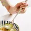 Thìa Canh Bằng Thép Không Gỉ HL Phong Cách Hàn Quốc Thìa Lớn Tay Cầm Dài Thìa Để Uống Súp Congee Thìa Nhà Hàng Lẩu Thìa LMWU