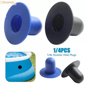 OUSXA 1 / 4 Nút chặn nước, Bộ phận thay thế phích cắm lỗ lọc bằng nhựa, Máy bơm lọc bền bỉ Màu xanh đen Bể bơi cắm thoát nước tường cho bể bơi bơm hơi Intex