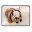Mặt dây chuyền móc khóa OLVIDO, Tai nghe nhiều màu động vật hoạt hình, Phong cách Kawaii Mặt dây chuyền lông mềm mại Cú Túi đựng tiền xu cá sấu cho trẻ em