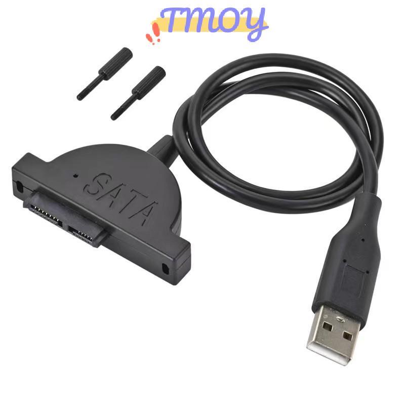 TMOY USB 2.0 Cáp SATA Bộ Chuyển Đổi Trình Điều Khiển Quang Cáp CD / DVD-ROM Ổ Cáp Cho PC Laptop Notebook TMOY