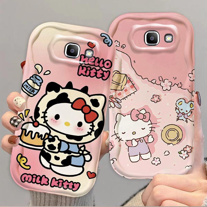 Thích Hợp Cho Samsung J7 Prime ON7 2016 Bảo Vệ 3D TPU Mềm Hoạt Hình Kitty Nữ Vỏ Điện Thoại Chống Sốc