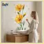 B & N Phòng Ngủ Tường Stiers Hoa Hướng Dương Màu Nước Phong Cách Phòng Trẻ Em Đề Can Dán Tường Có Thể Tháo Rời Dễ Dàng Áp Dụng Trang Trí Nhà Cửa Cho Tường Mầm Non.